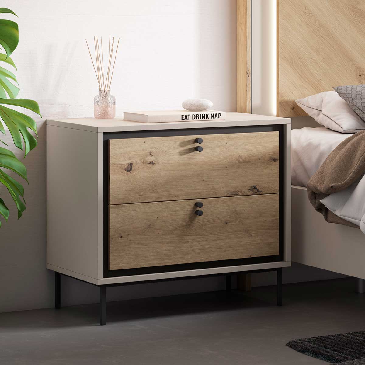 Cabecero y mesitas SOLEK