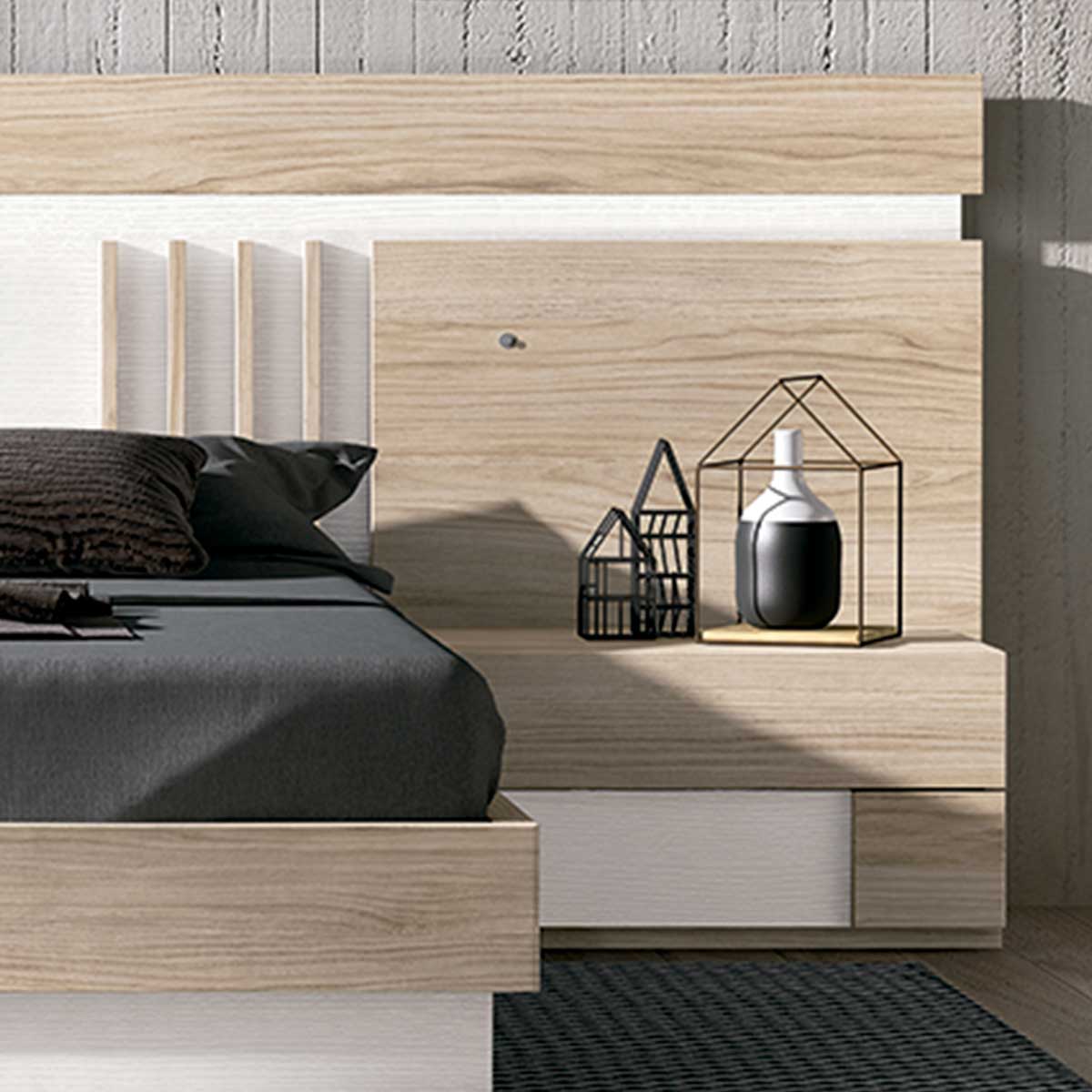 Cabecero + 2 mesitas VALORE 08