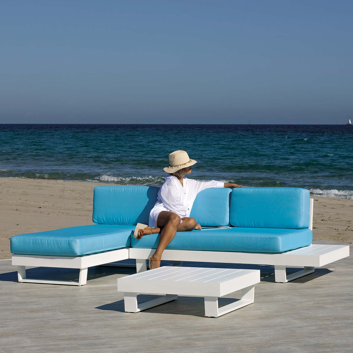 Conjunto chaise longue para exterior HEBON-99
