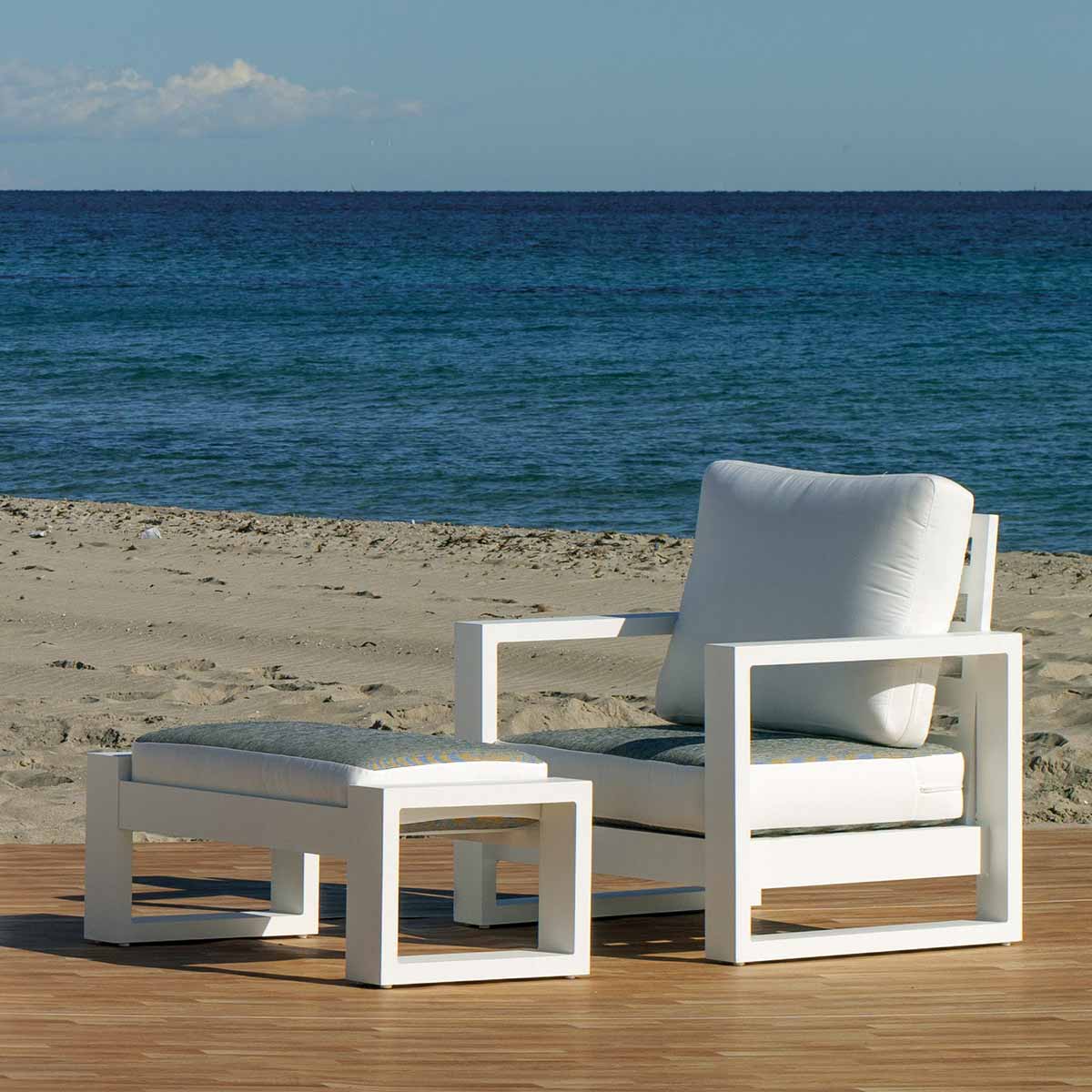 Set aluminio color blanco LOBART-8 