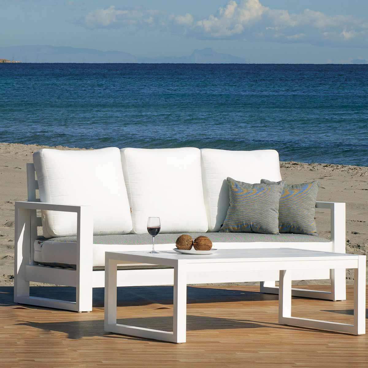Set aluminio color blanco LOBART-8 