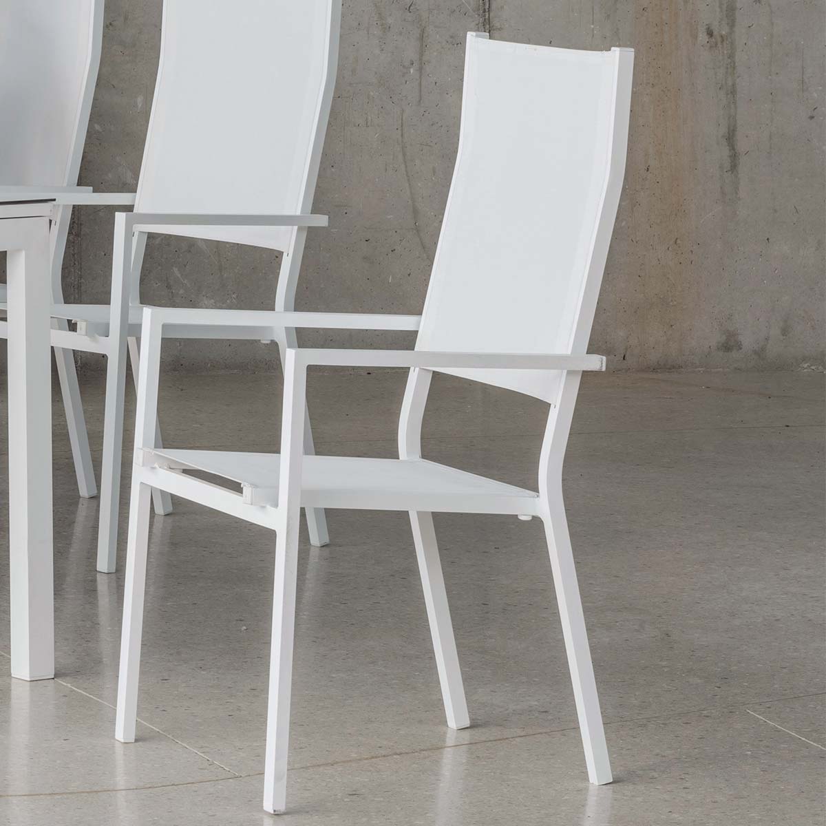 Conjunto de exterior mesa HELDON150 + 8 sillas NIKOX