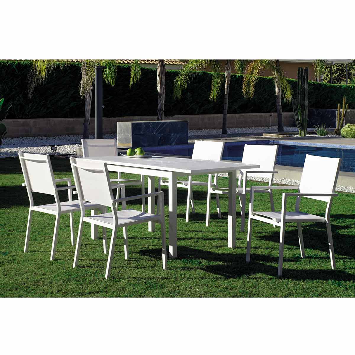 El set ideal para terrazas, con mesa extensible - Muebles Jardín 