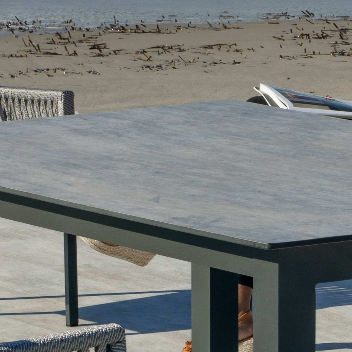 Conjunto para exterior mesa ZUFER y 6 sillas SIDER 