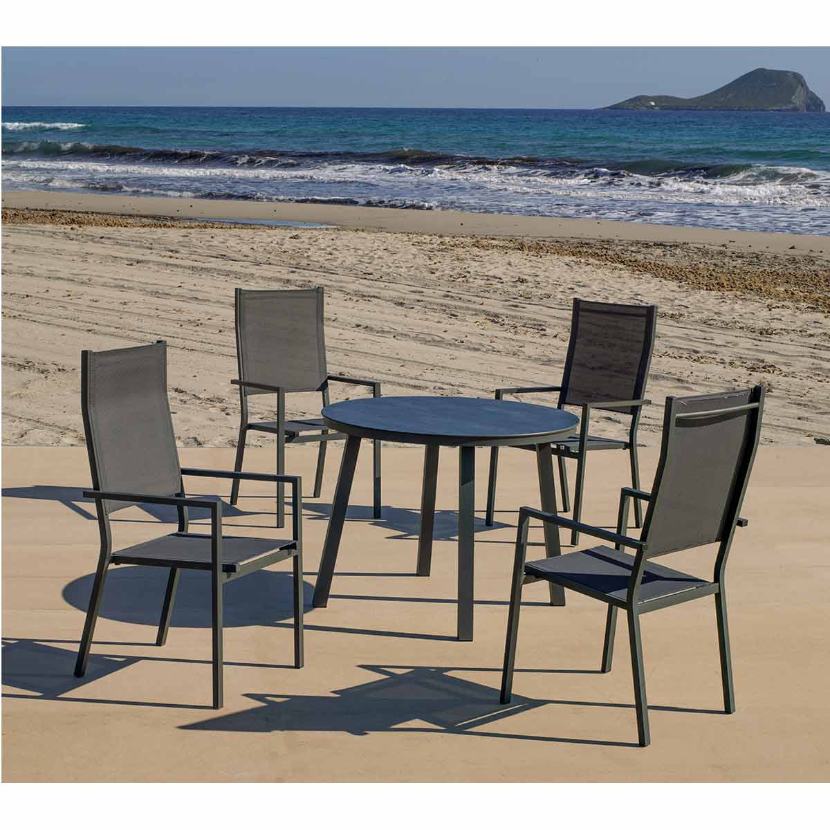 Conjunto jardín mesa y 4 sillas WONER 2