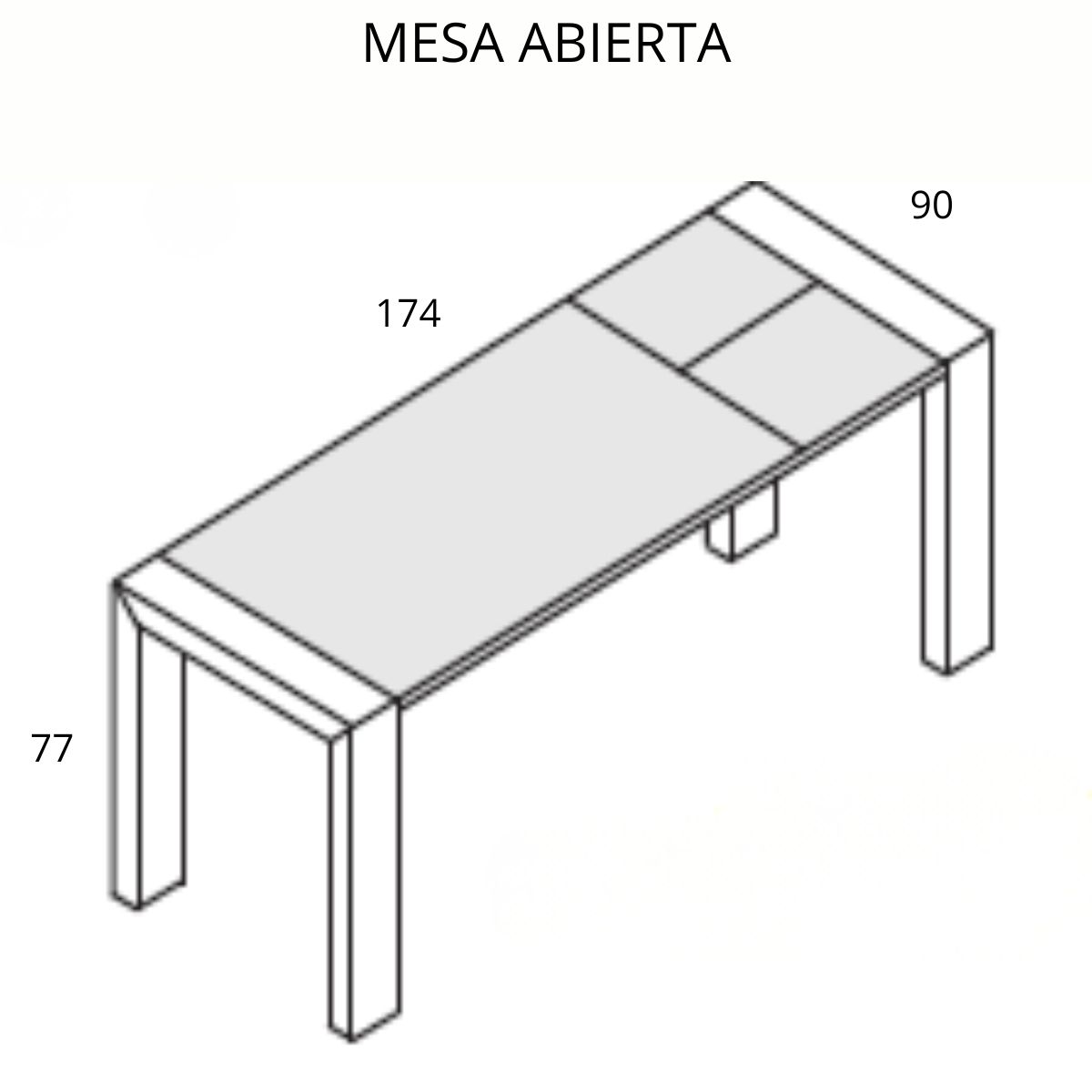 Mesa extensible ELDUR 520