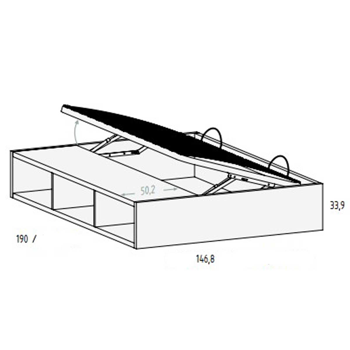 Cama elevable horizontal BUNNY 53