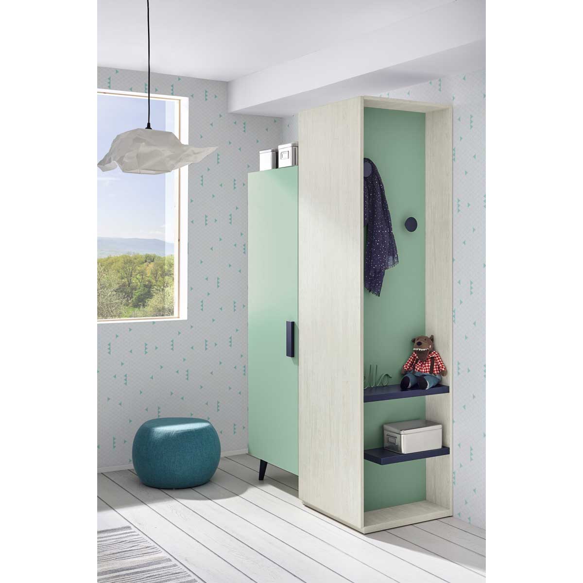 Cuna convertible + armario BUNNY 74