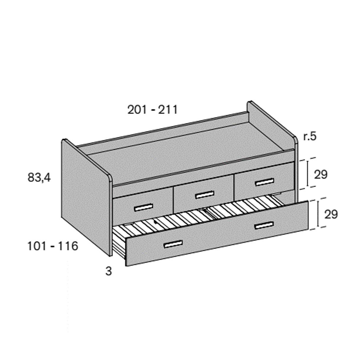 Habitación juvenil SYDOR 103