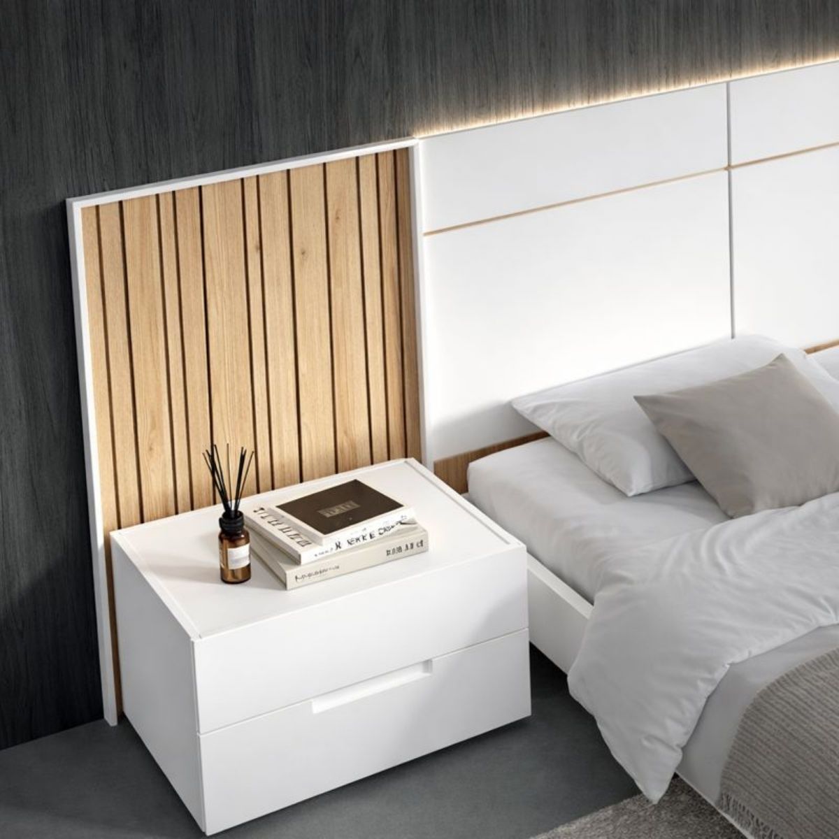 Cabecero y mesitas VALORE 84