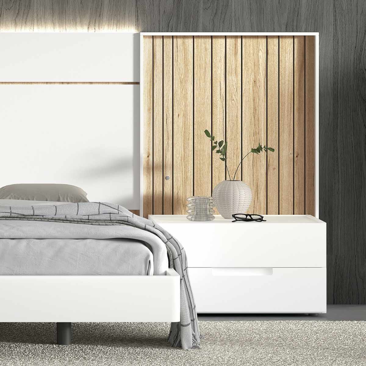 Cabecero y mesitas VALORE 84