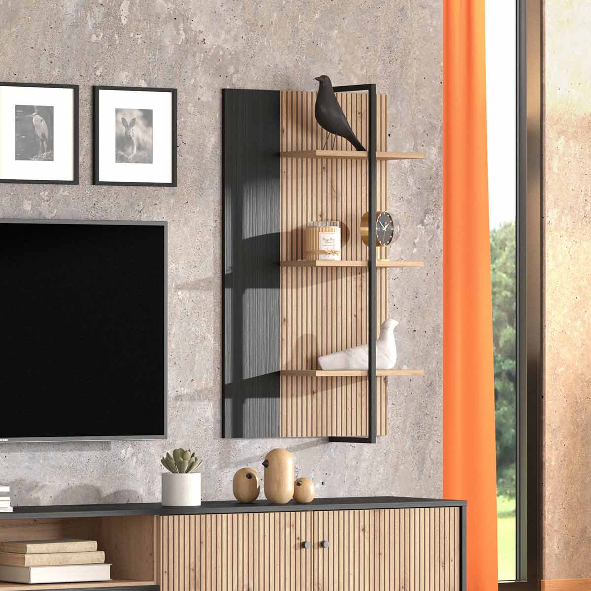 Estante salón AQUITANIA