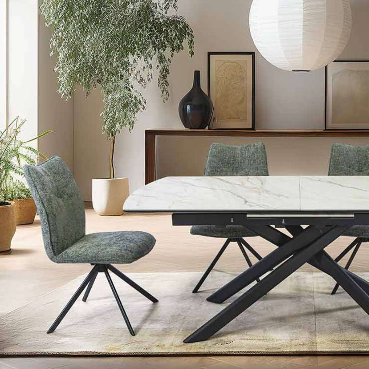 Mesa comedor extensible pata negra 180/230 cm THIAGO