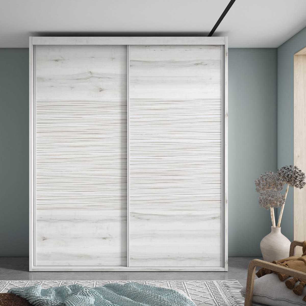 Armario de 2 puertas correderas JAIDEN A06