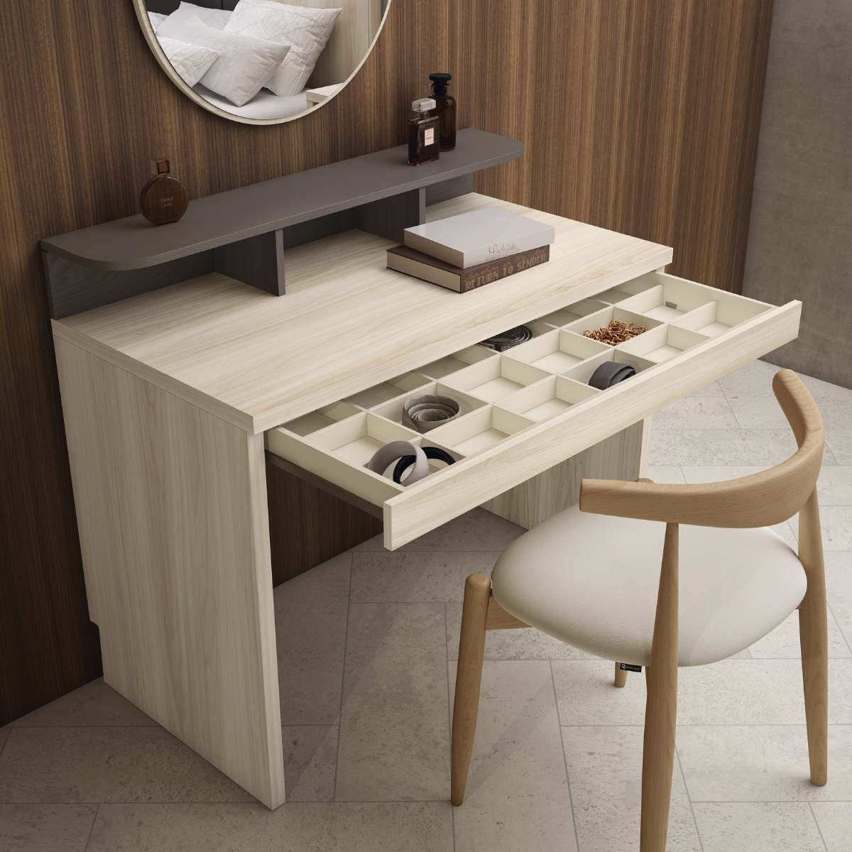 Escritorio-tocador con cajón JAIDEN 16