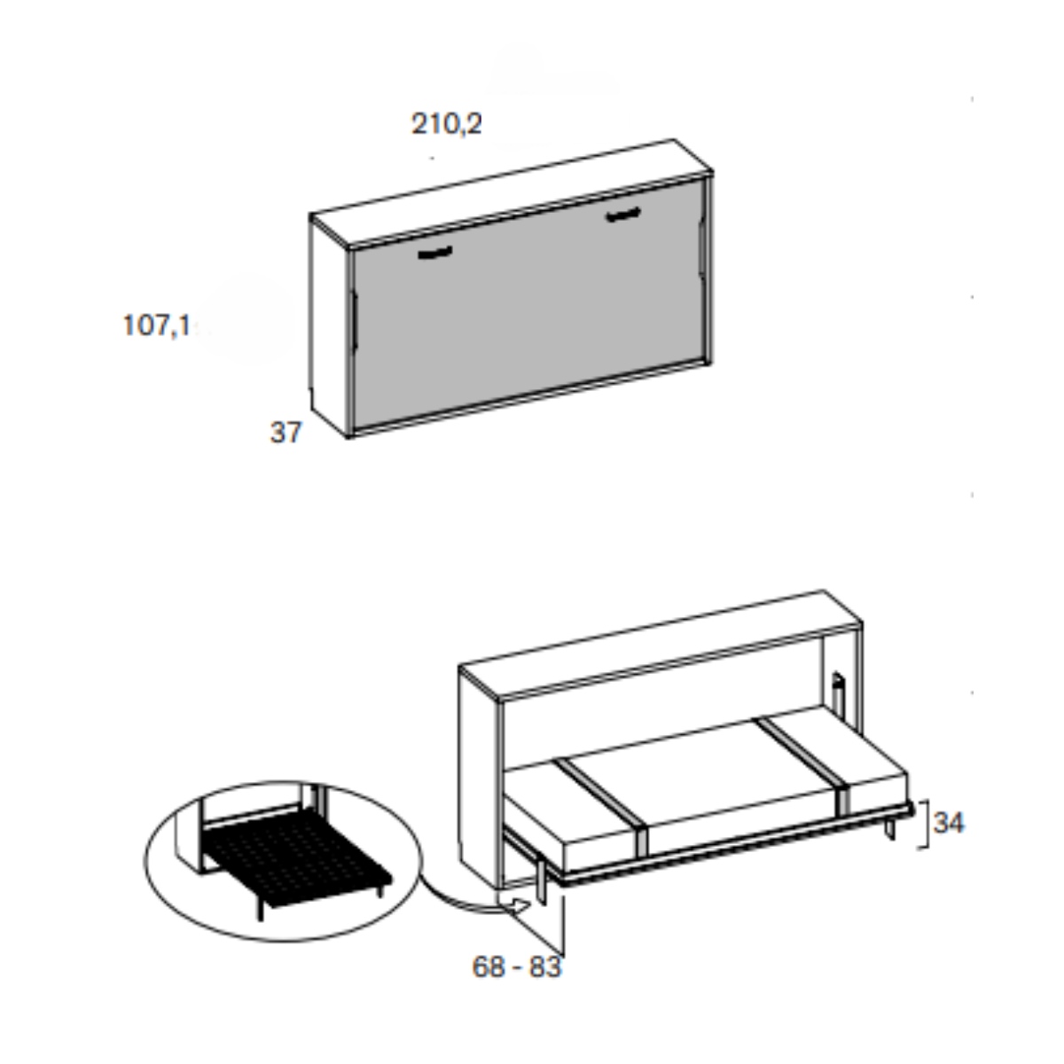 Cama abatible horizontal SYDOR 401
