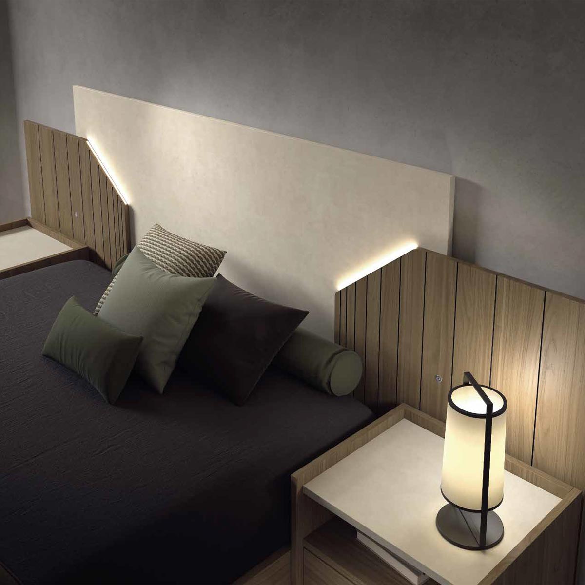 Cama y 2 mesitas MOKAI 01