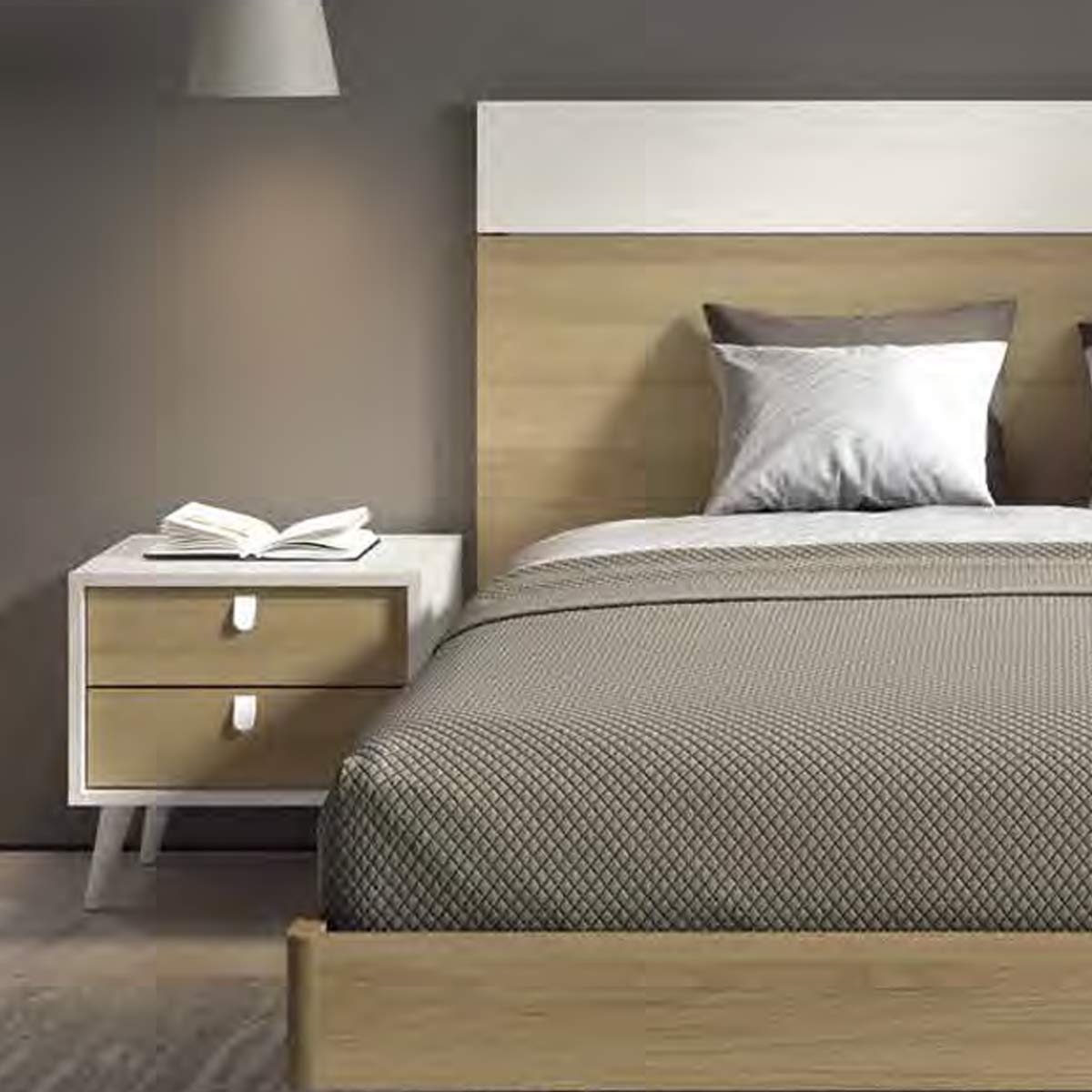 Cama y 2 mesitas MOKAI 015