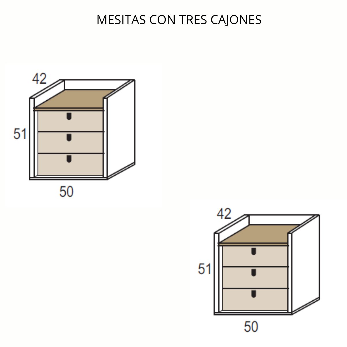 Cabecero y 2 mesitas MOKAI 020