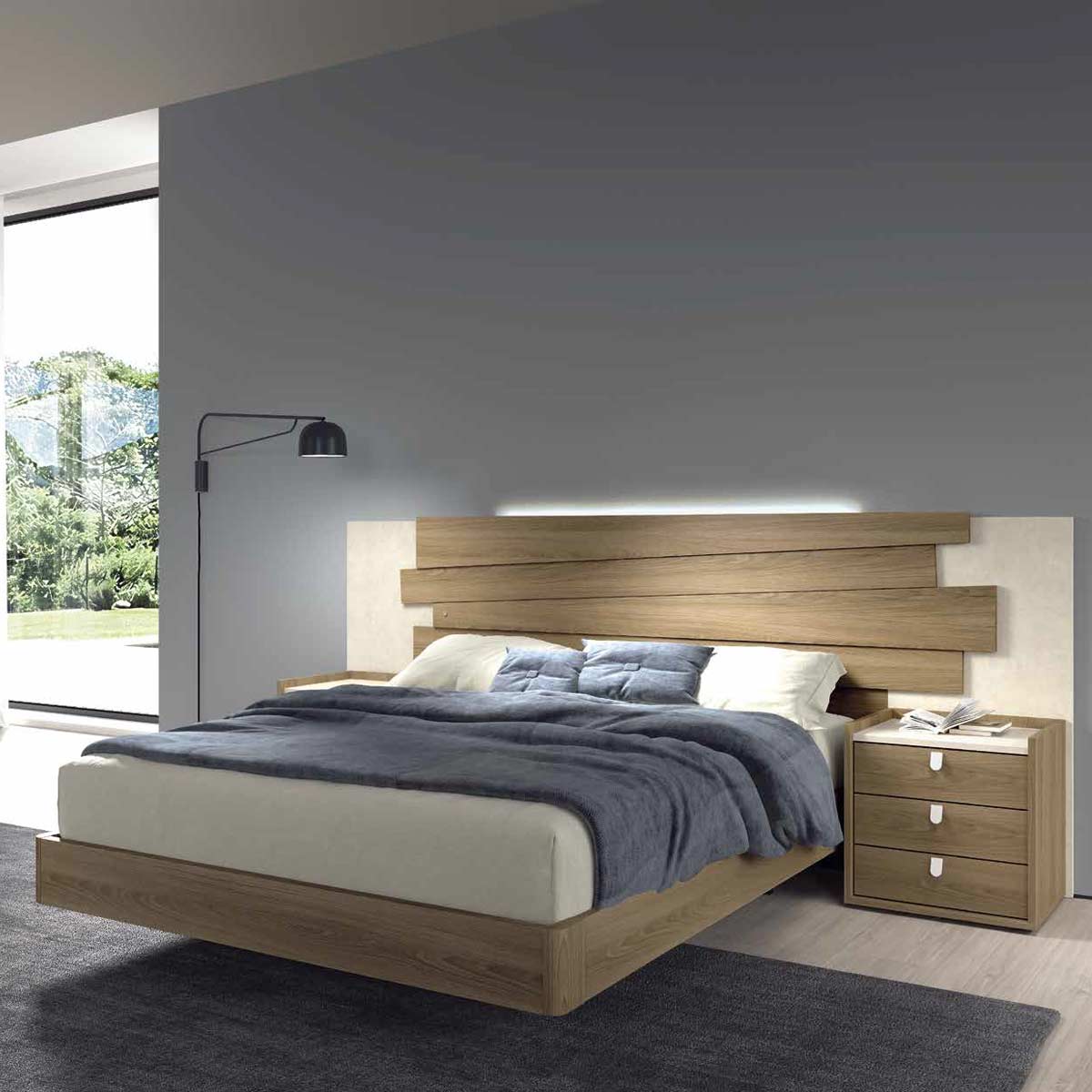 Cama y 2 mesitas MOKAI 028
