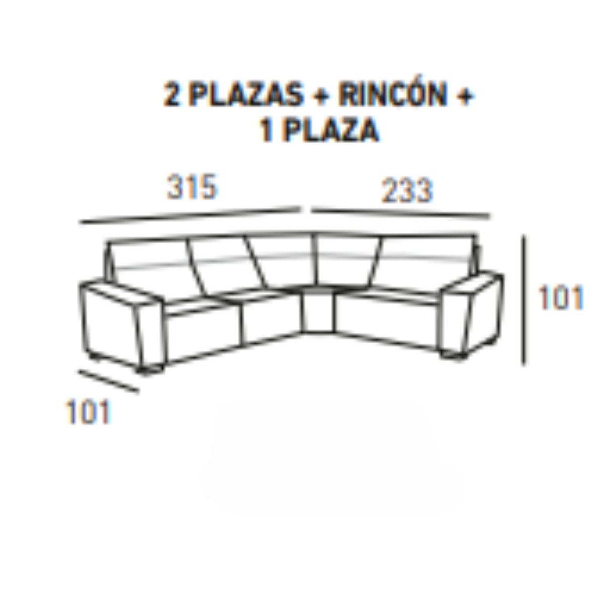 Sofá rinconera KENZO 