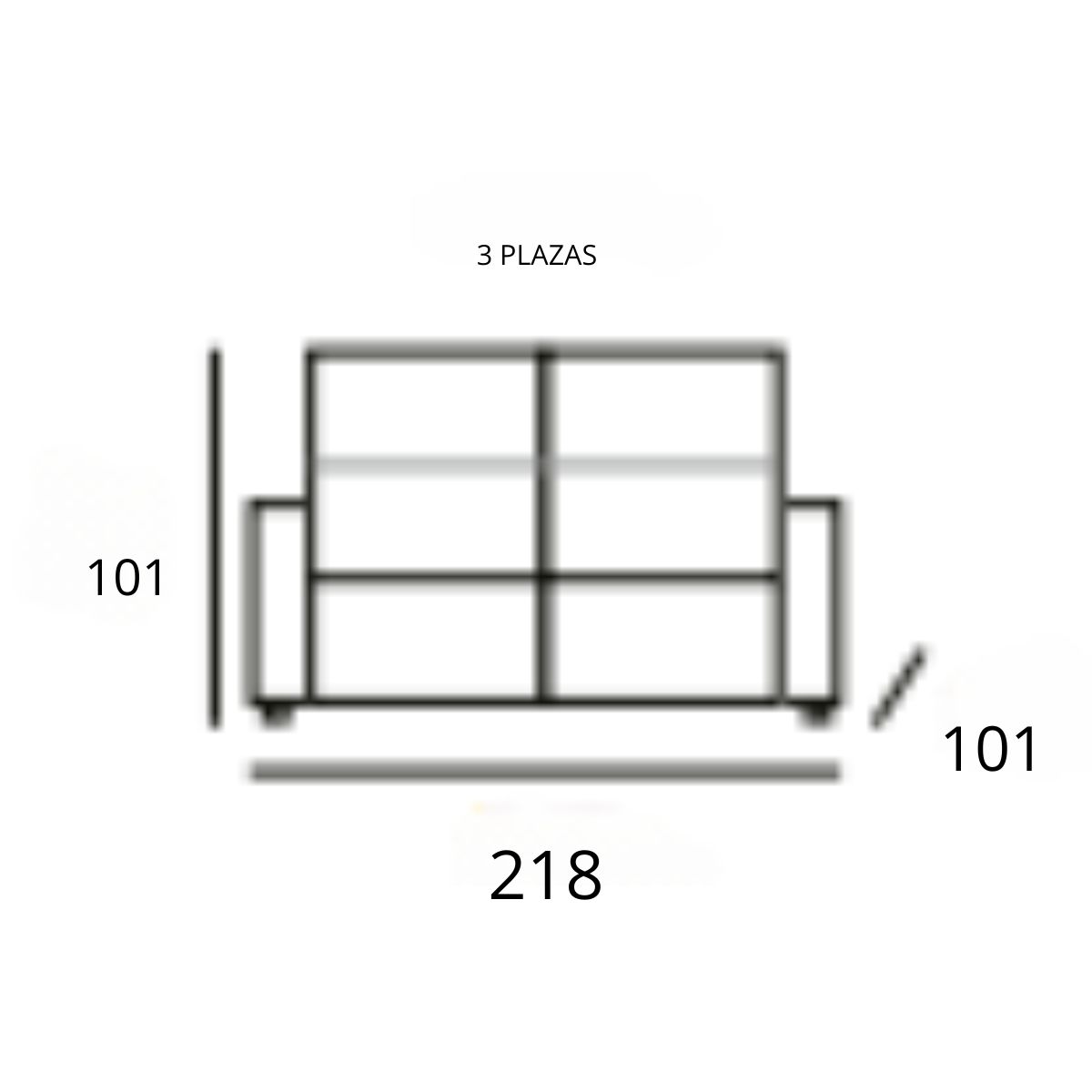 Sofá relax eléctrico 3 plazas modelo KENZO