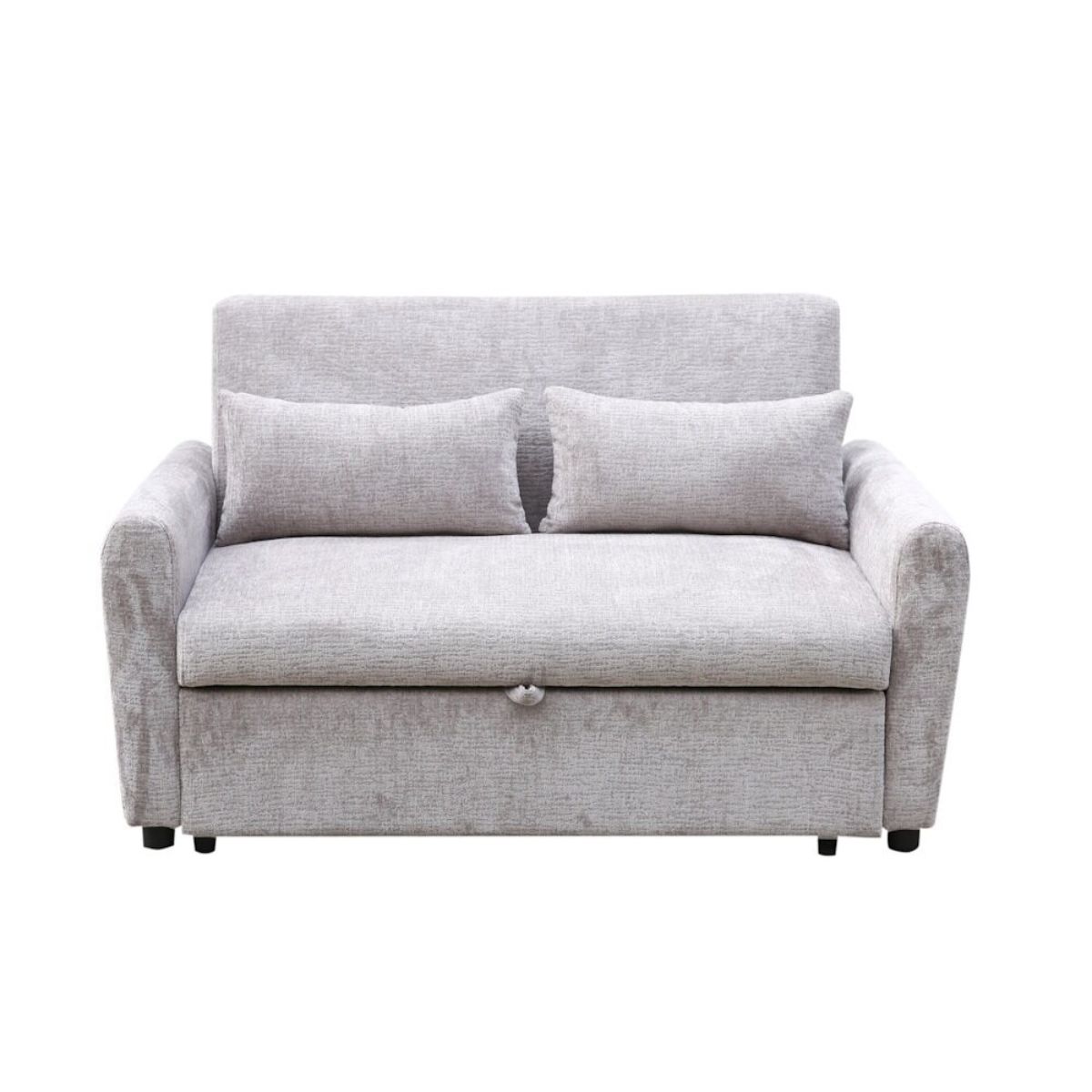 Sofa cama tela gris modelo LUCA 