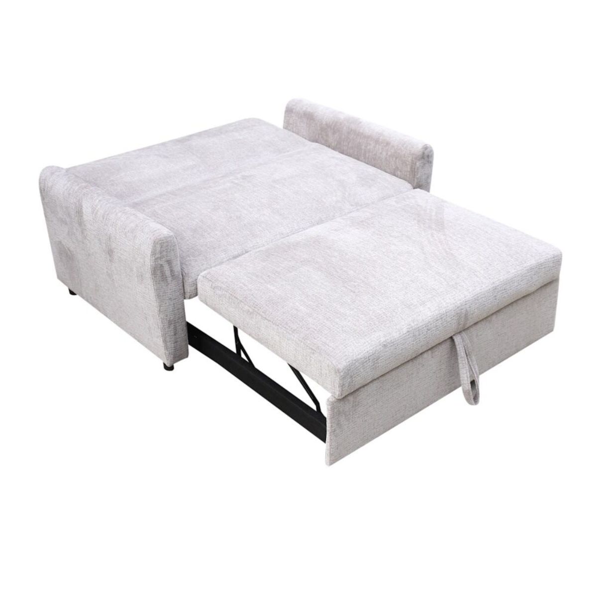Sofa cama tela gris modelo LUCA 