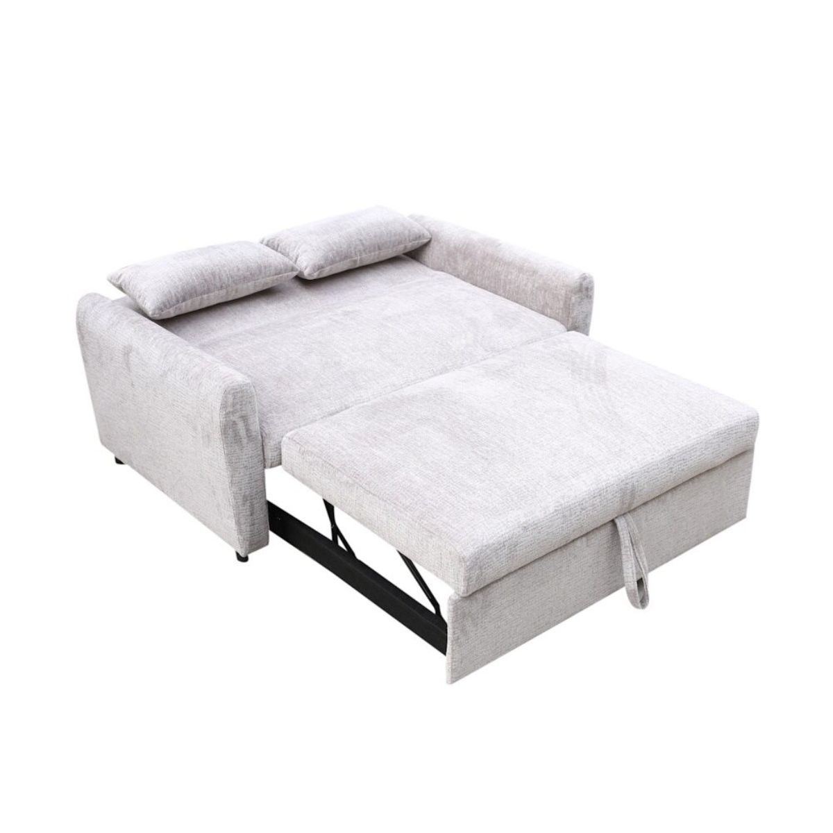 Sofa cama tela gris modelo LUCA 