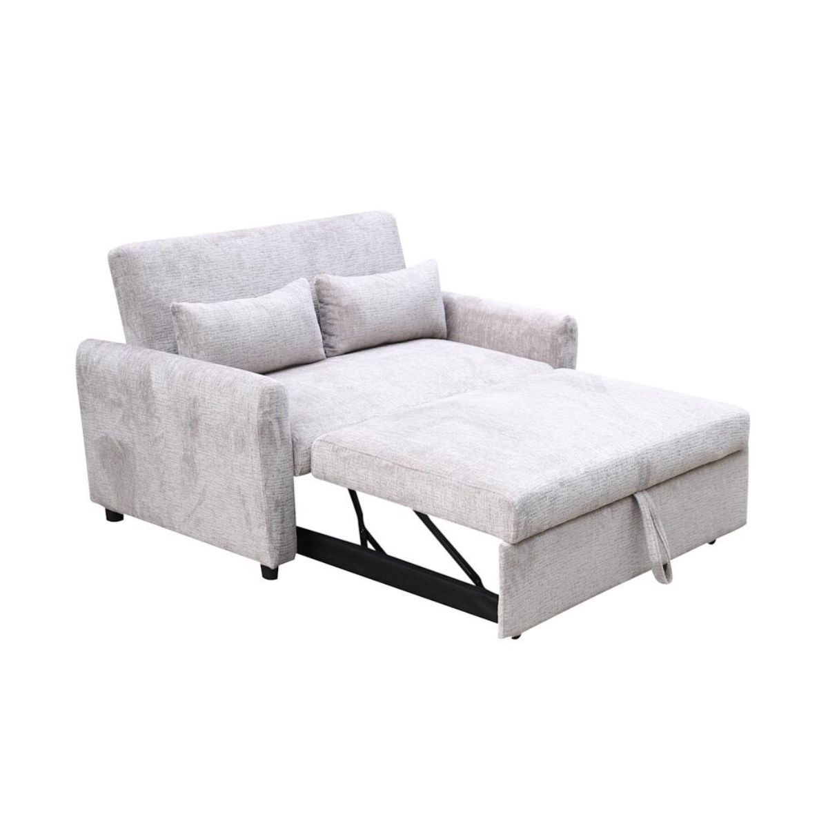 Sofa cama tela gris modelo LUCA 