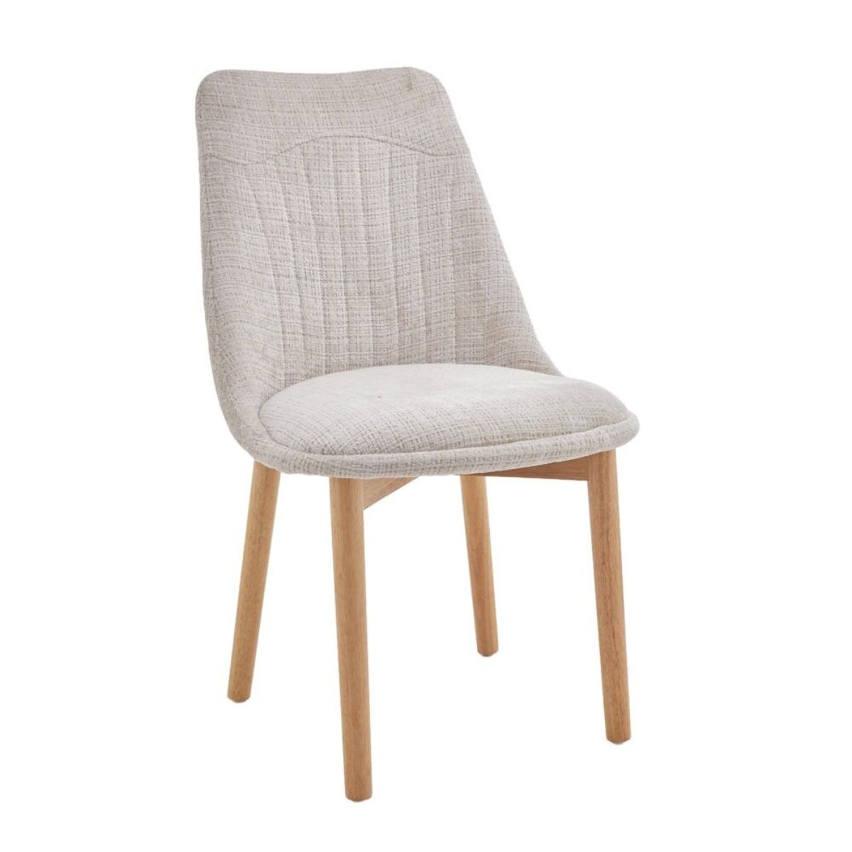 Silla tela beis se sirve en cajas de 2 unidades modelo KURT 