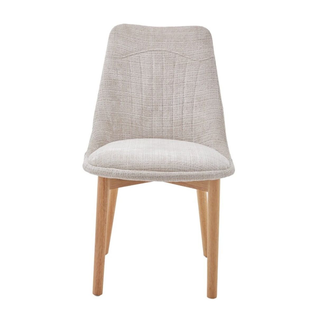 Silla tela beis se sirve en cajas de 2 unidades modelo KURT 