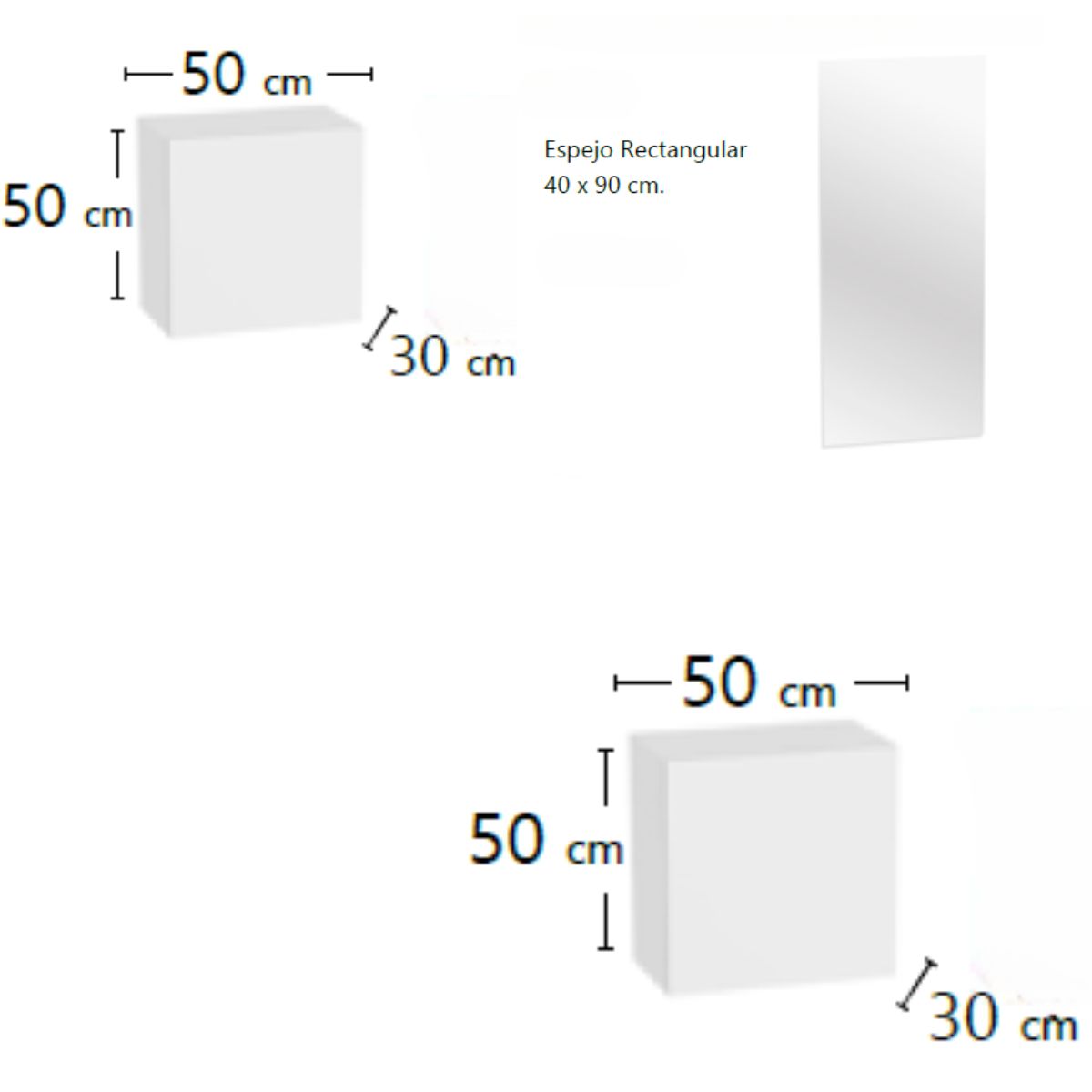 Recibidor de 100 cm 208