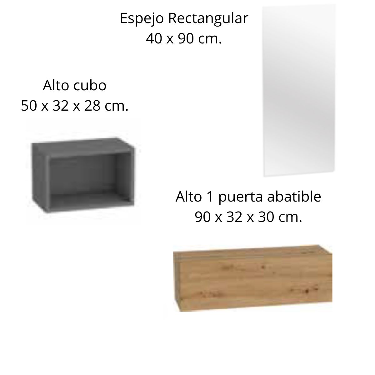 Recibidor de 90 cm 216