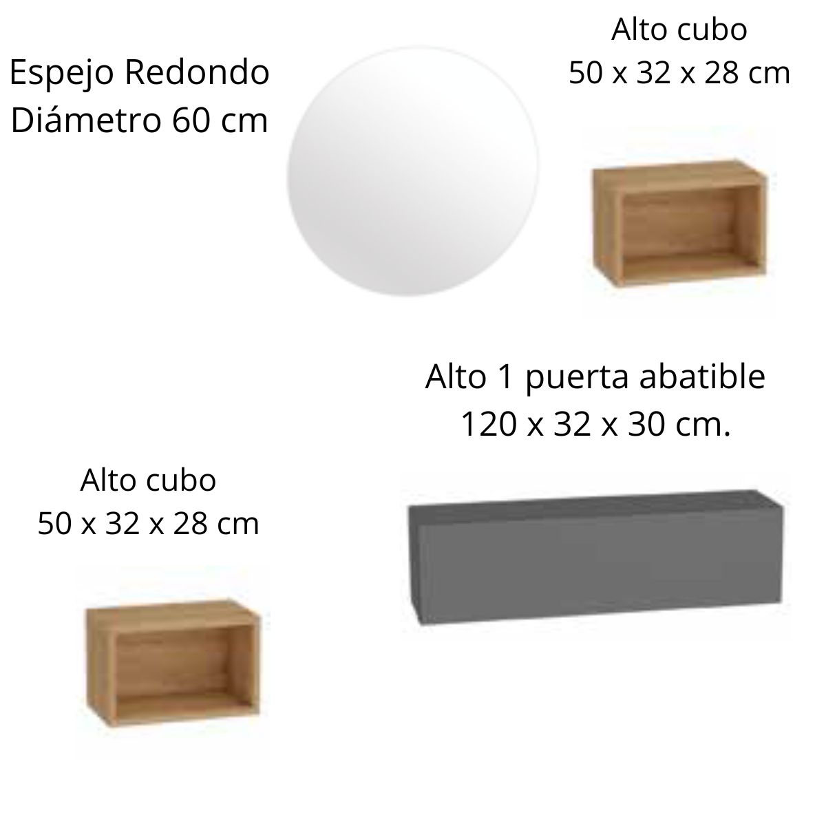Recibidor de 120 cm 220
