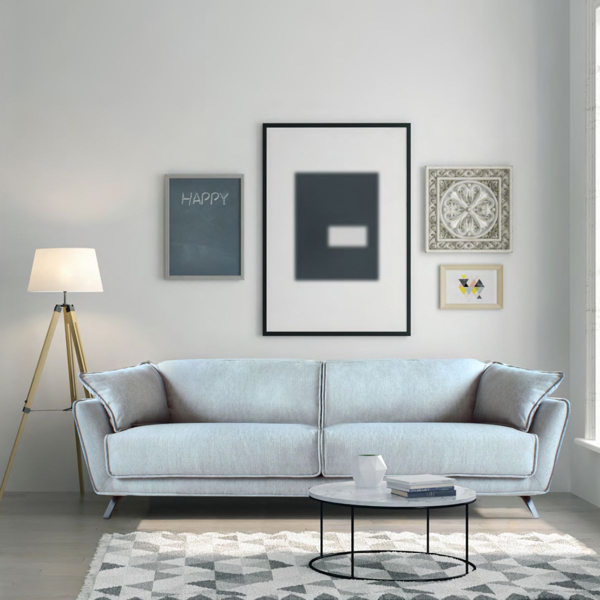 Sofa 3 plazas con dos relax a motor 214 cm BERNARD