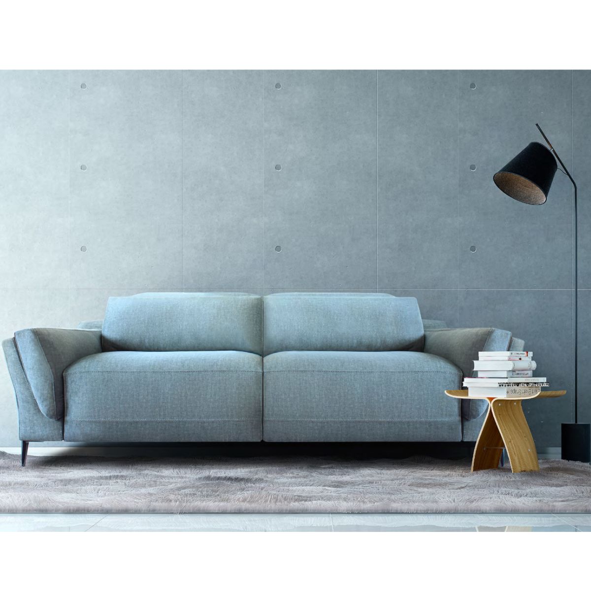 Sofa 3 plazas con dos relax a motor fanger 214 cm FANGER
