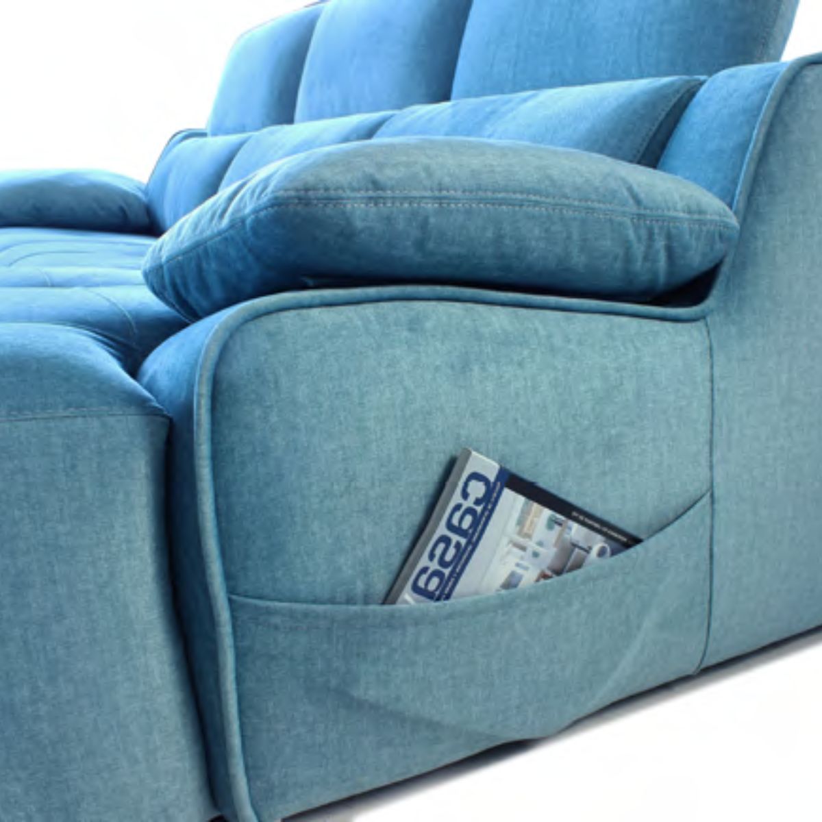 Sofa 3 plazas con dos motores relax 208 cm DURDEN