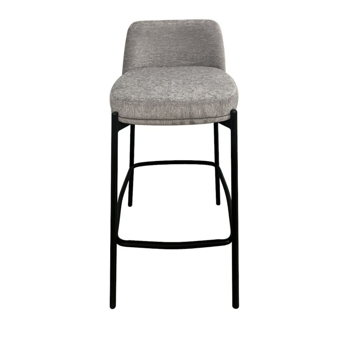 Taburete de tela gris caja de dos unidades modelo EVA