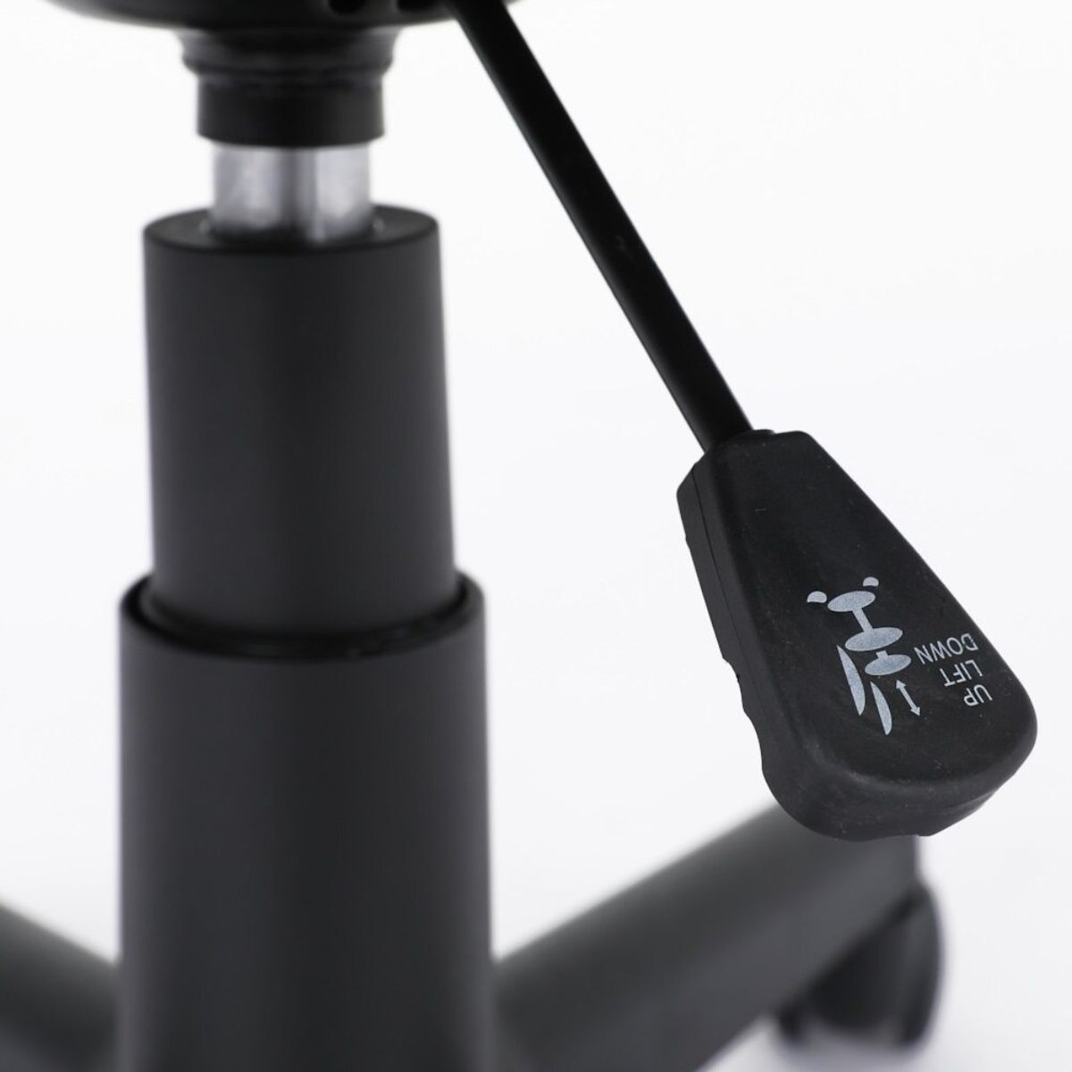 Silla oficina tela gris claro-estructura negra modelo HELA 