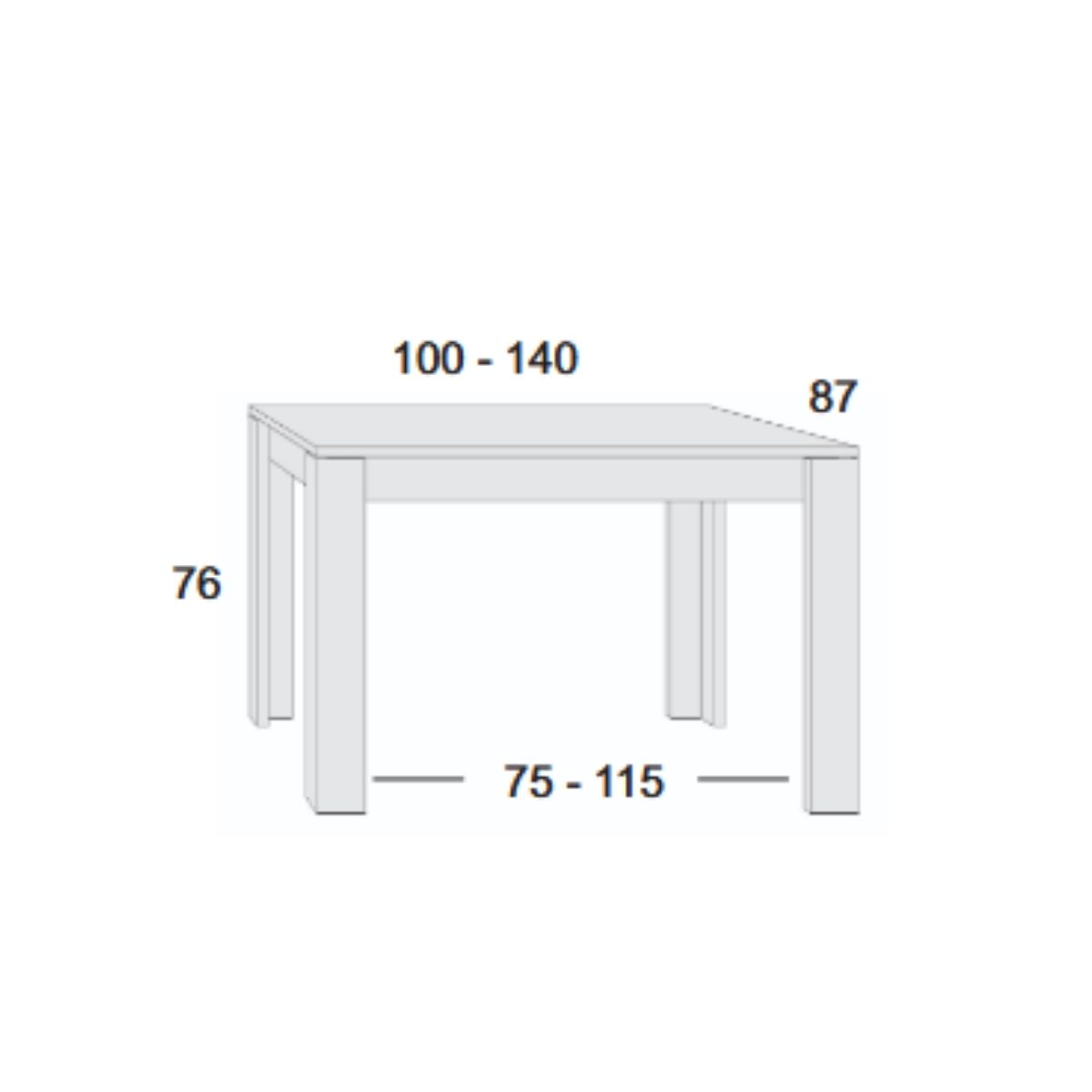 Mesa de comedor ext. RIPPER 