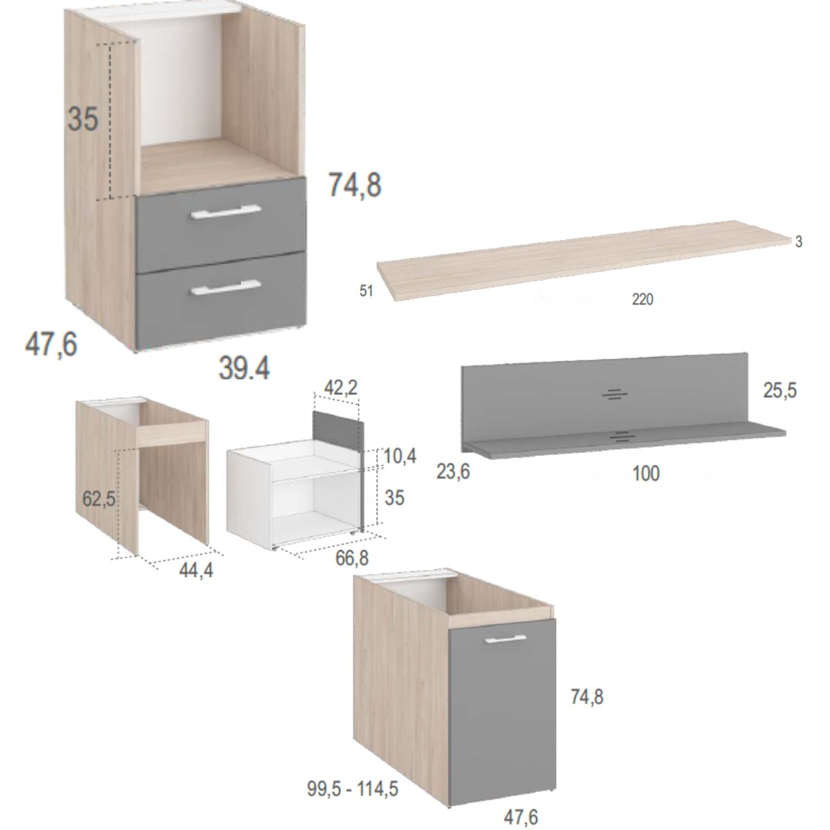 Habitacion juvenil completa JOVEN 1031