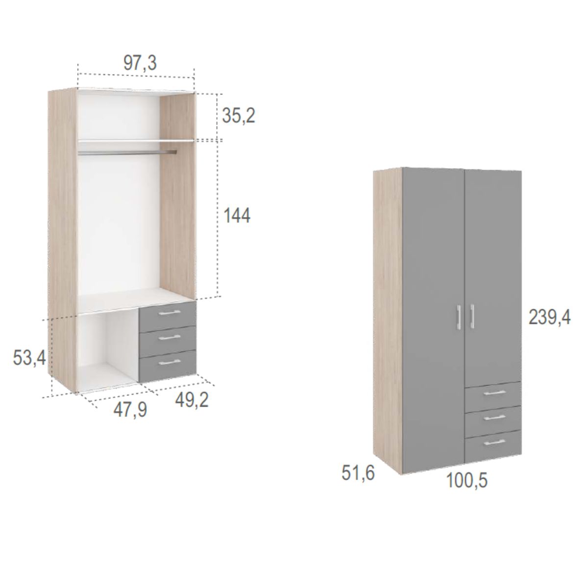 Habitacion juvenil completa JOVEN 1034
