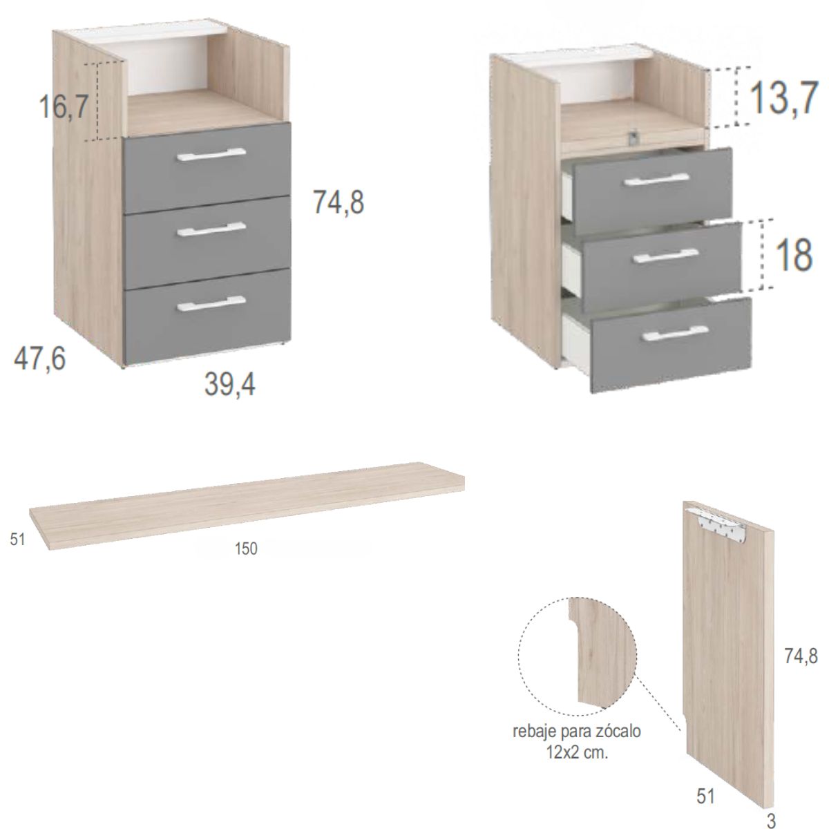 Habitacion juvenil completa JOVEN 1034