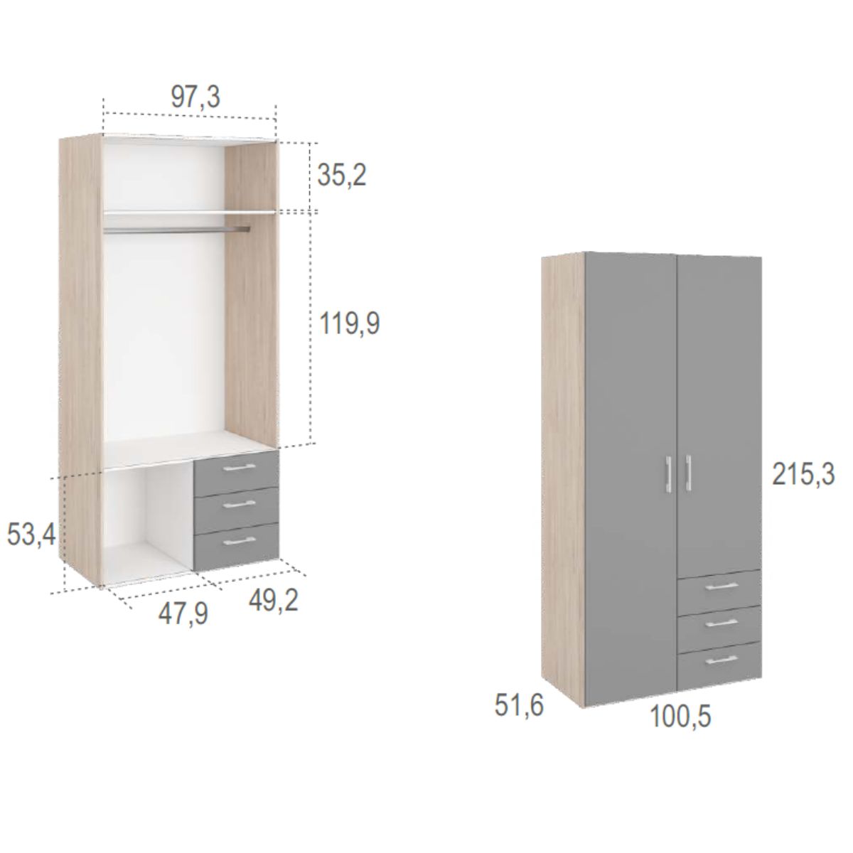 Habitacion juvenil completa JOVEN 1007