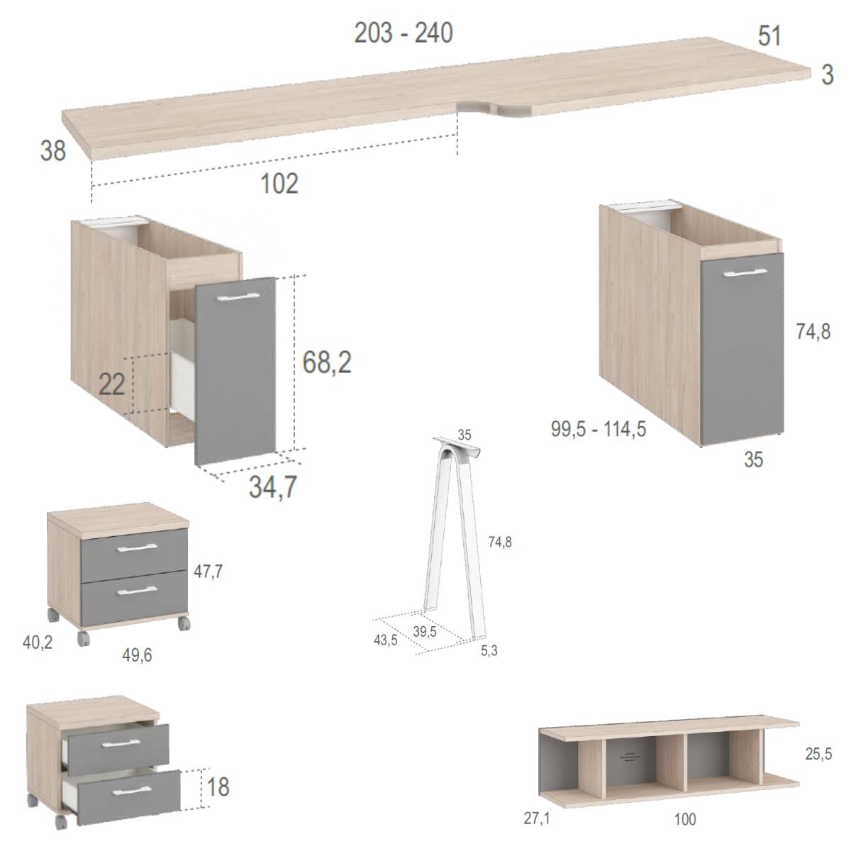 Habitacion juvenil completa JOVEN 1014