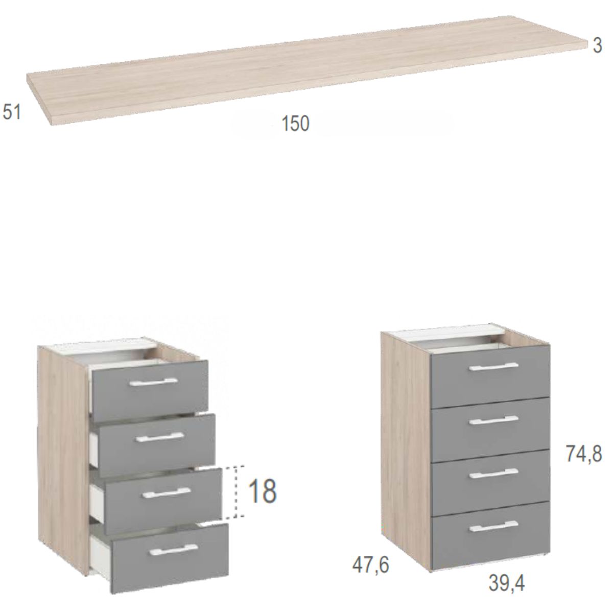 Habitacion juvenil completa JOVEN 1017