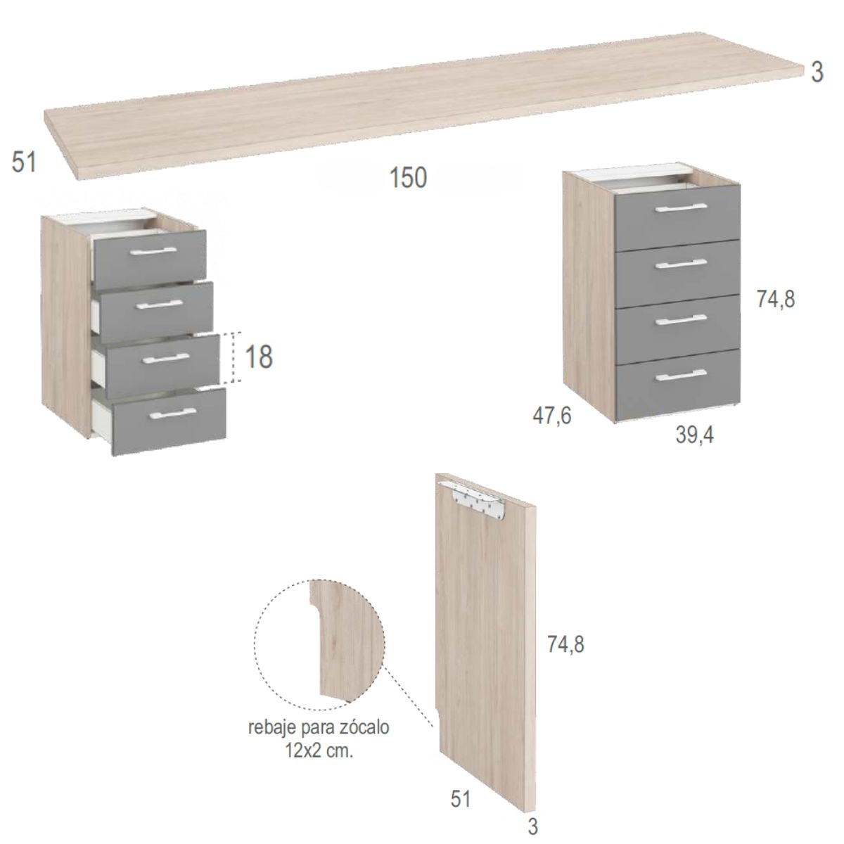 Habitacion juvenil completa JOVEN 1019