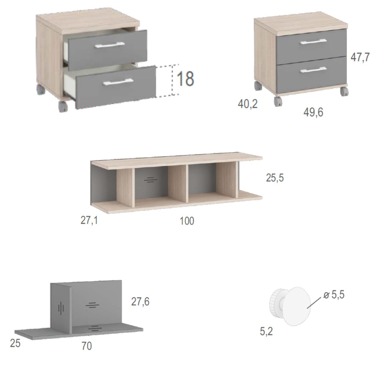 Habitacion juvenil completa JOVEN 1020