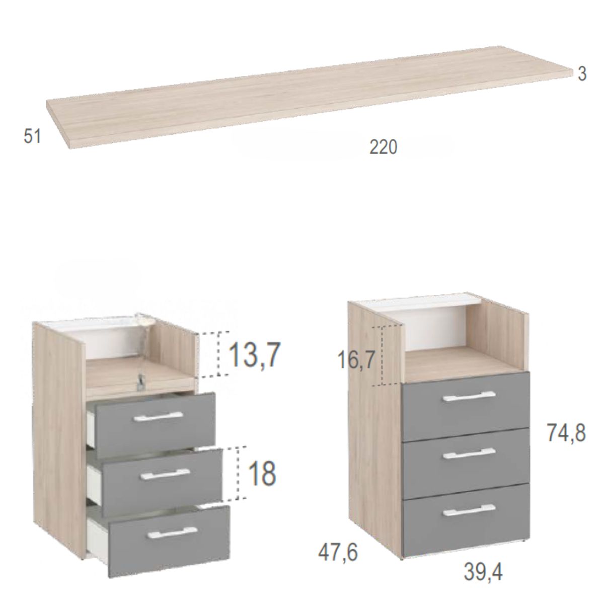 Habitacion juvenil completa JOVEN 1020